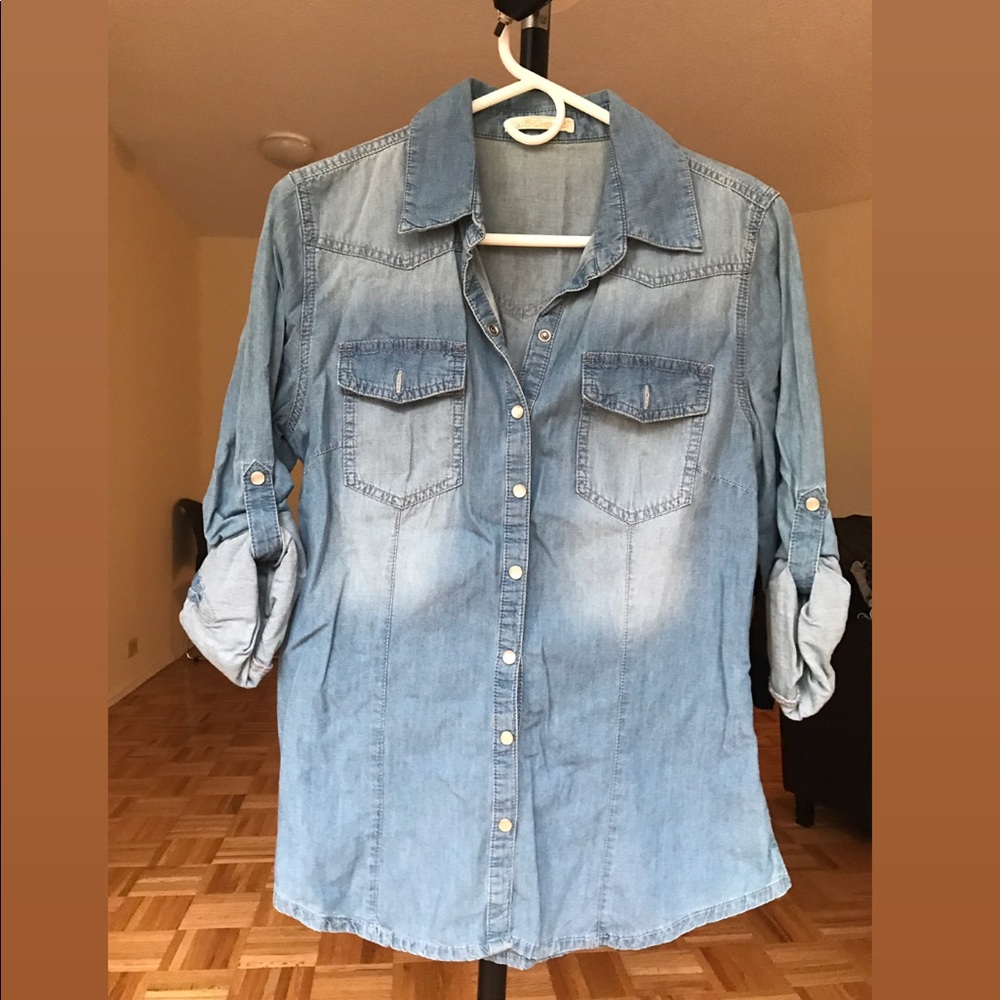 Button down shirt denim